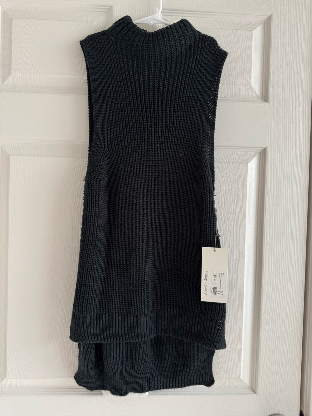 bishop + young Black Sleeveless Knit Tunic